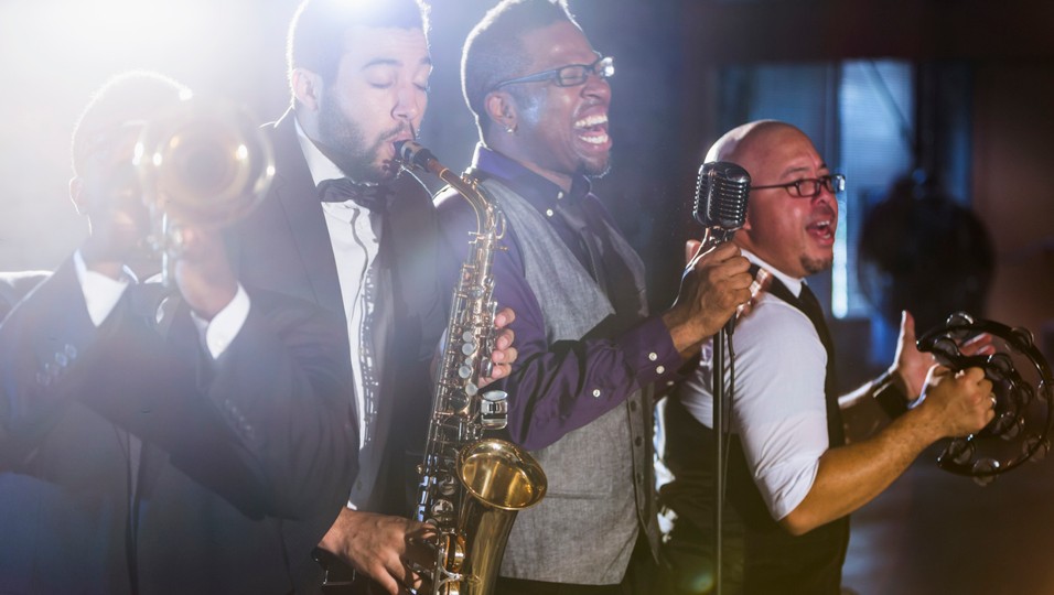 Jazz band playing