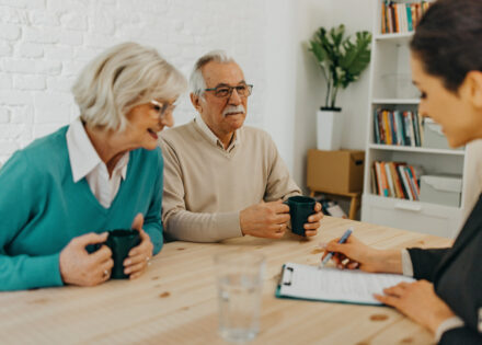Couple reviewing essential planning documents